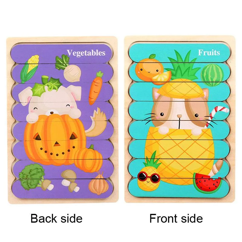 Wooden Creative Strip Puzzle