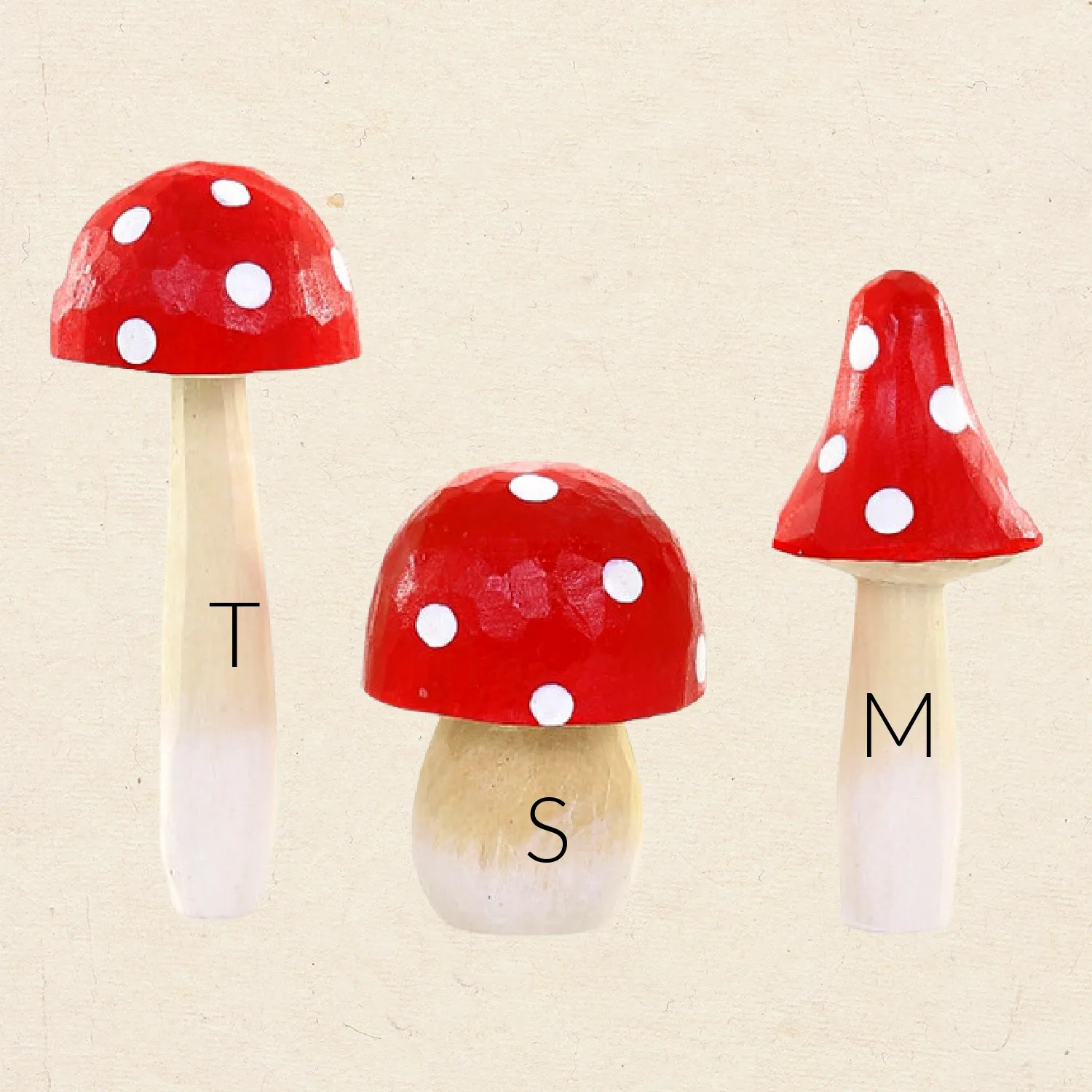 Wooden Mushrooms