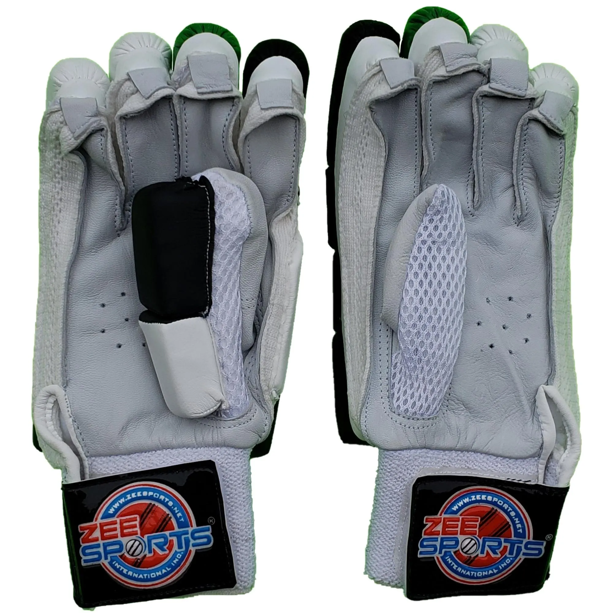 Zee Sports Batting Gloves Youth Green Black