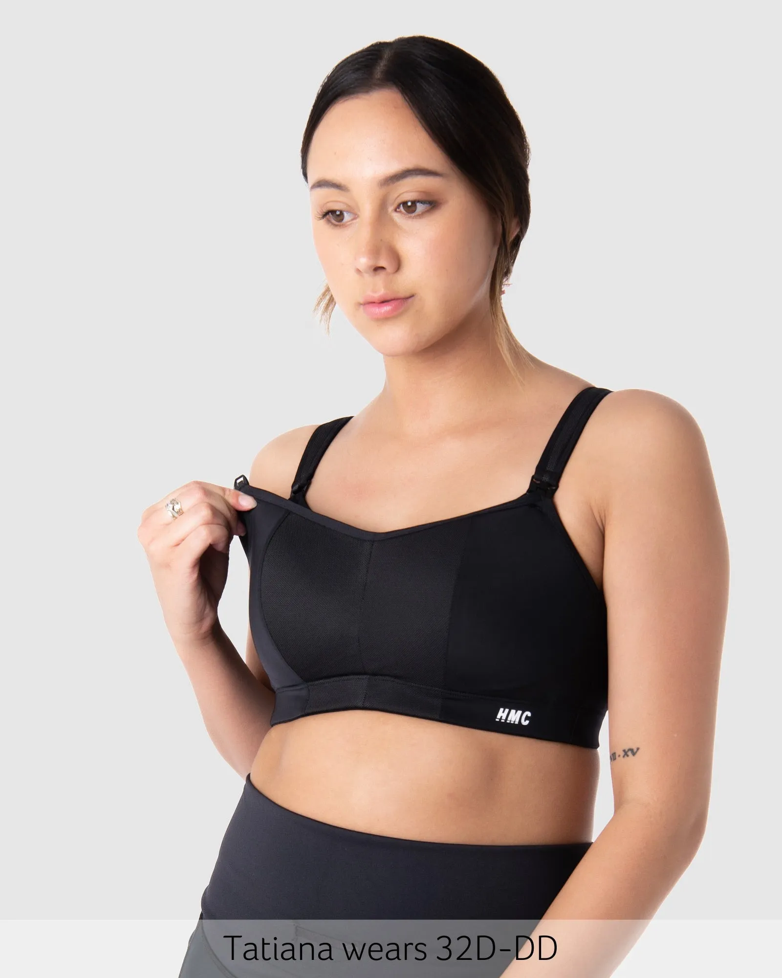 ZEN SPORTS BLACK NURSING BRA - WIREFREE