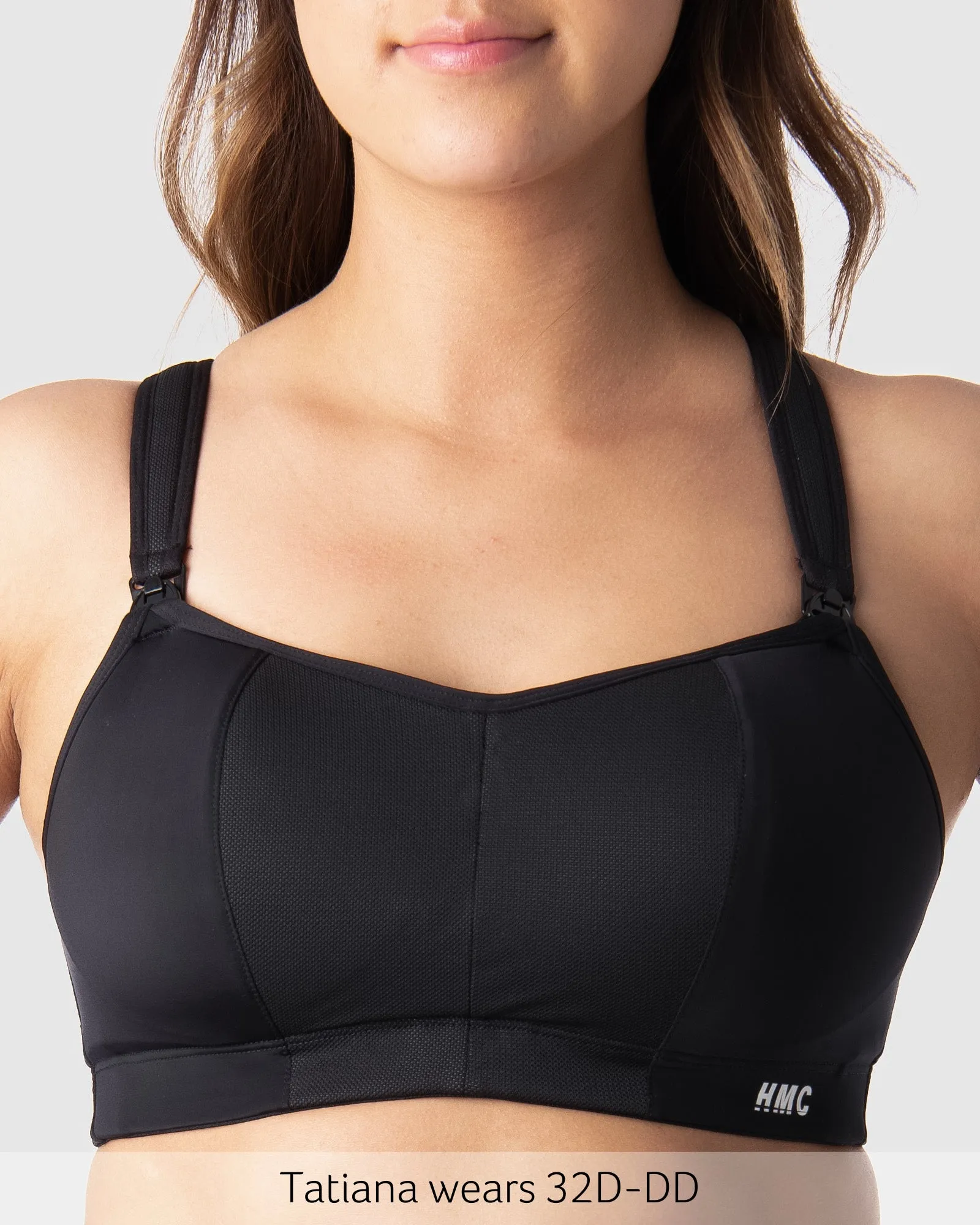 ZEN SPORTS BLACK NURSING BRA - WIREFREE